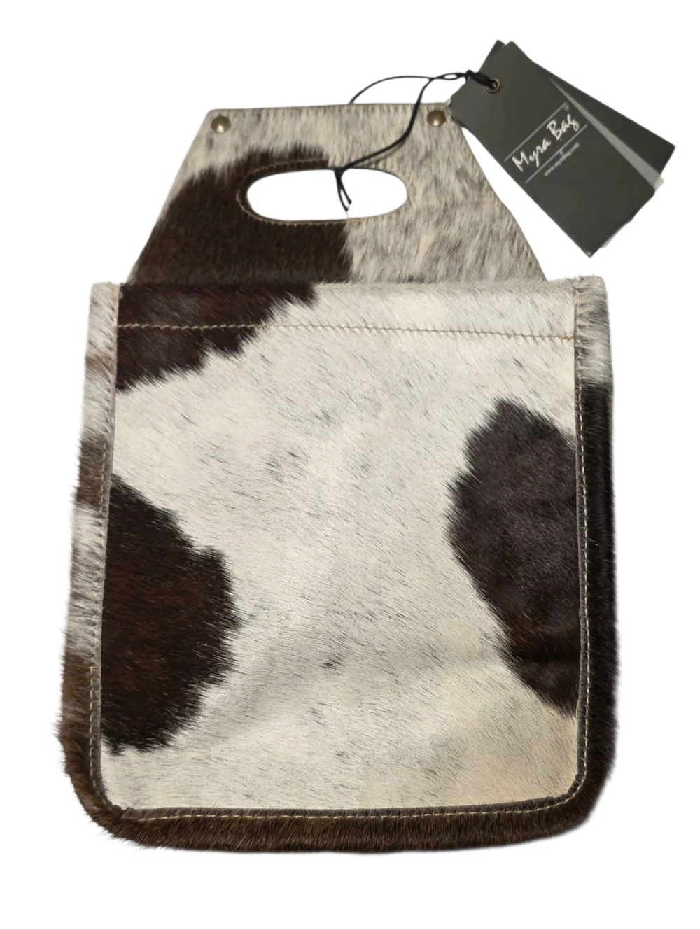 Myra Bag Carry Joy 6 Pack Beer Bottle Caddy Cowhide Leather Bar Accessories